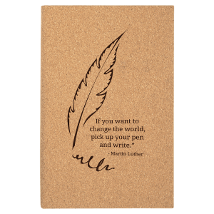 5 1/4" x 8 1/4" Cork Journal with Lined Notepad