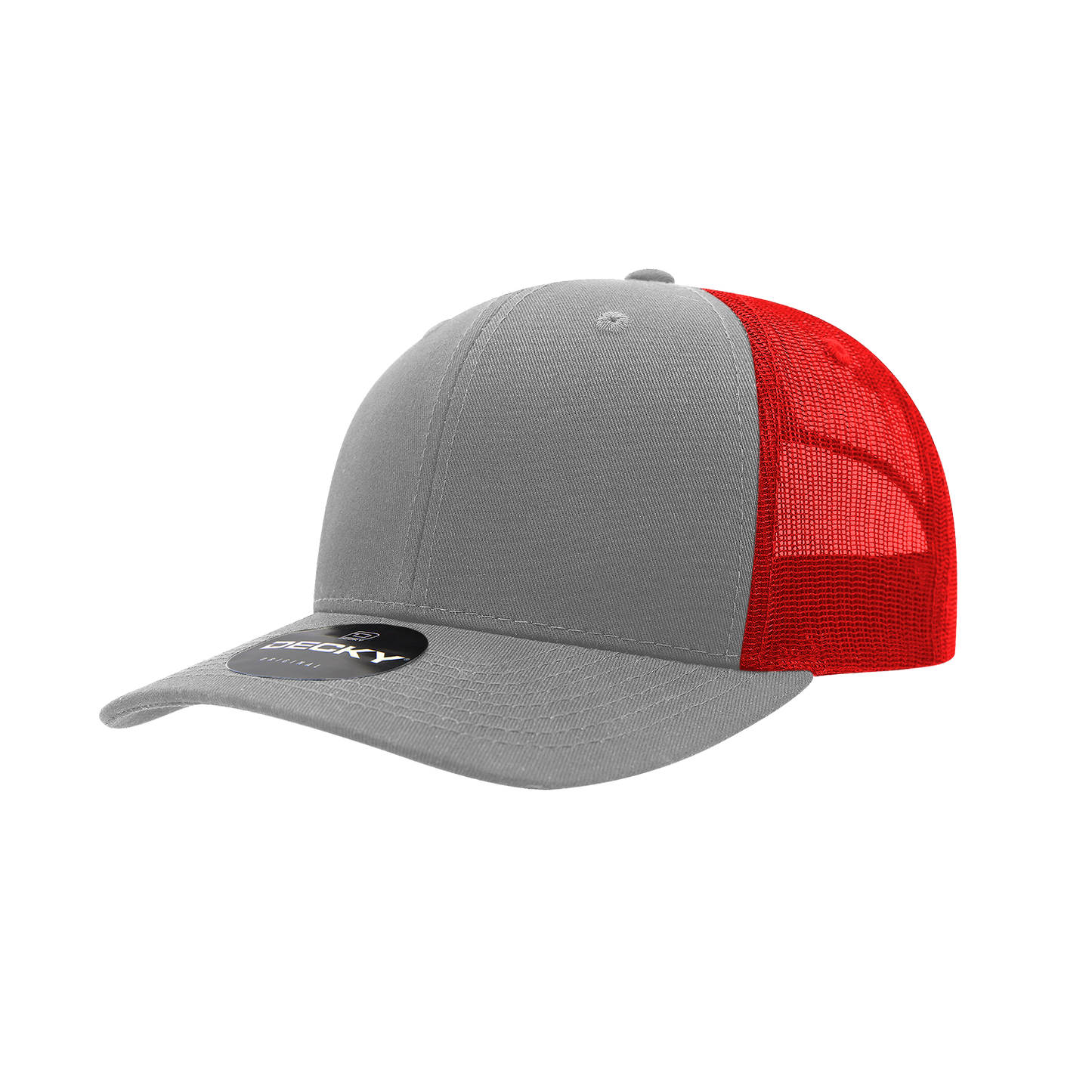 6 Panel Mid Profile Structured Cotton Blend Trucker