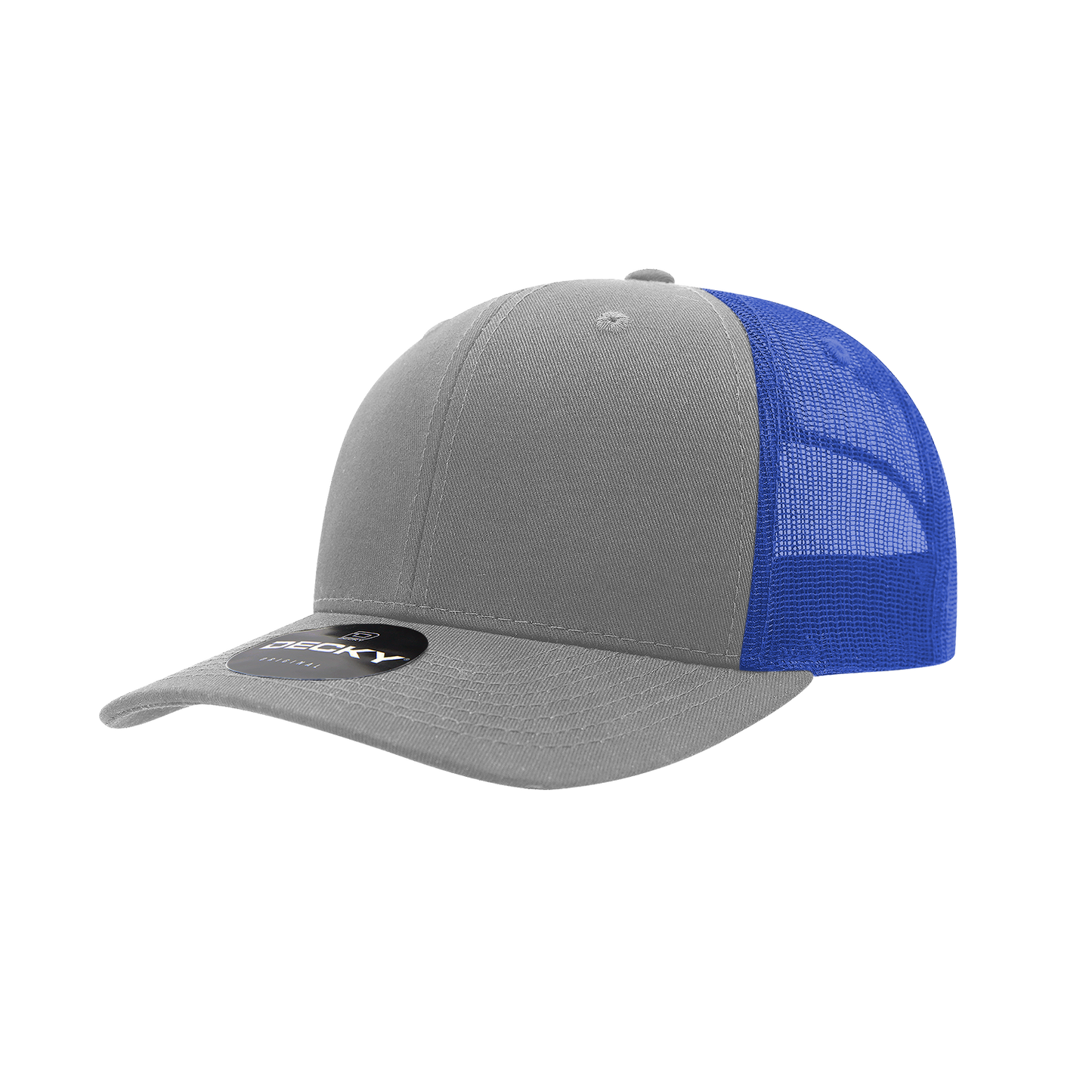 6 Panel Mid Profile Structured Cotton Blend Trucker