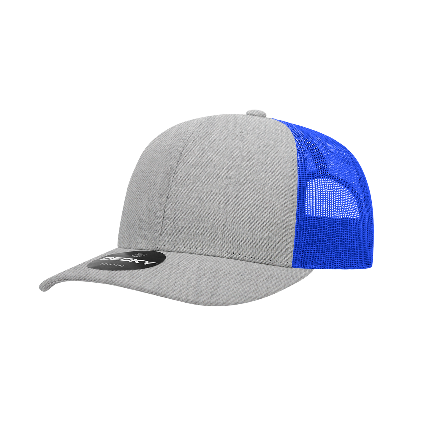 6 Panel Mid Profile Structured Cotton Blend Trucker