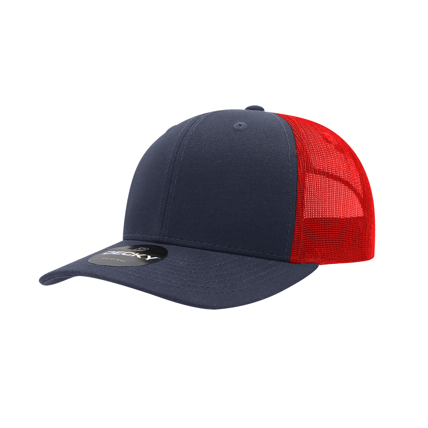 6 Panel Mid Profile Structured Cotton Blend Trucker