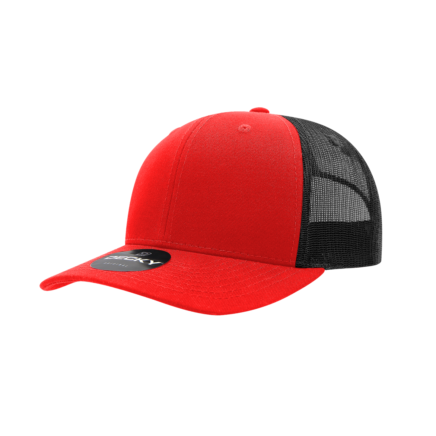 6 Panel Mid Profile Structured Cotton Blend Trucker