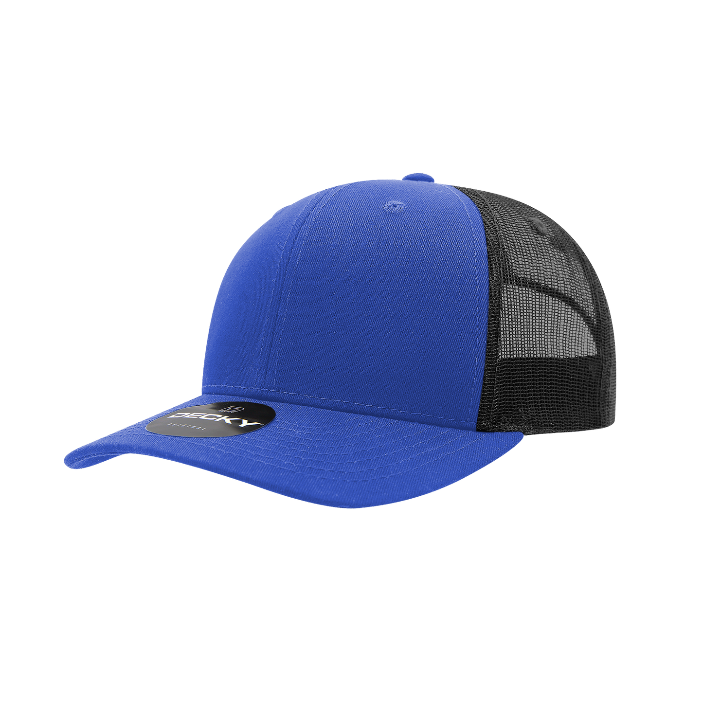 6 Panel Mid Profile Structured Cotton Blend Trucker