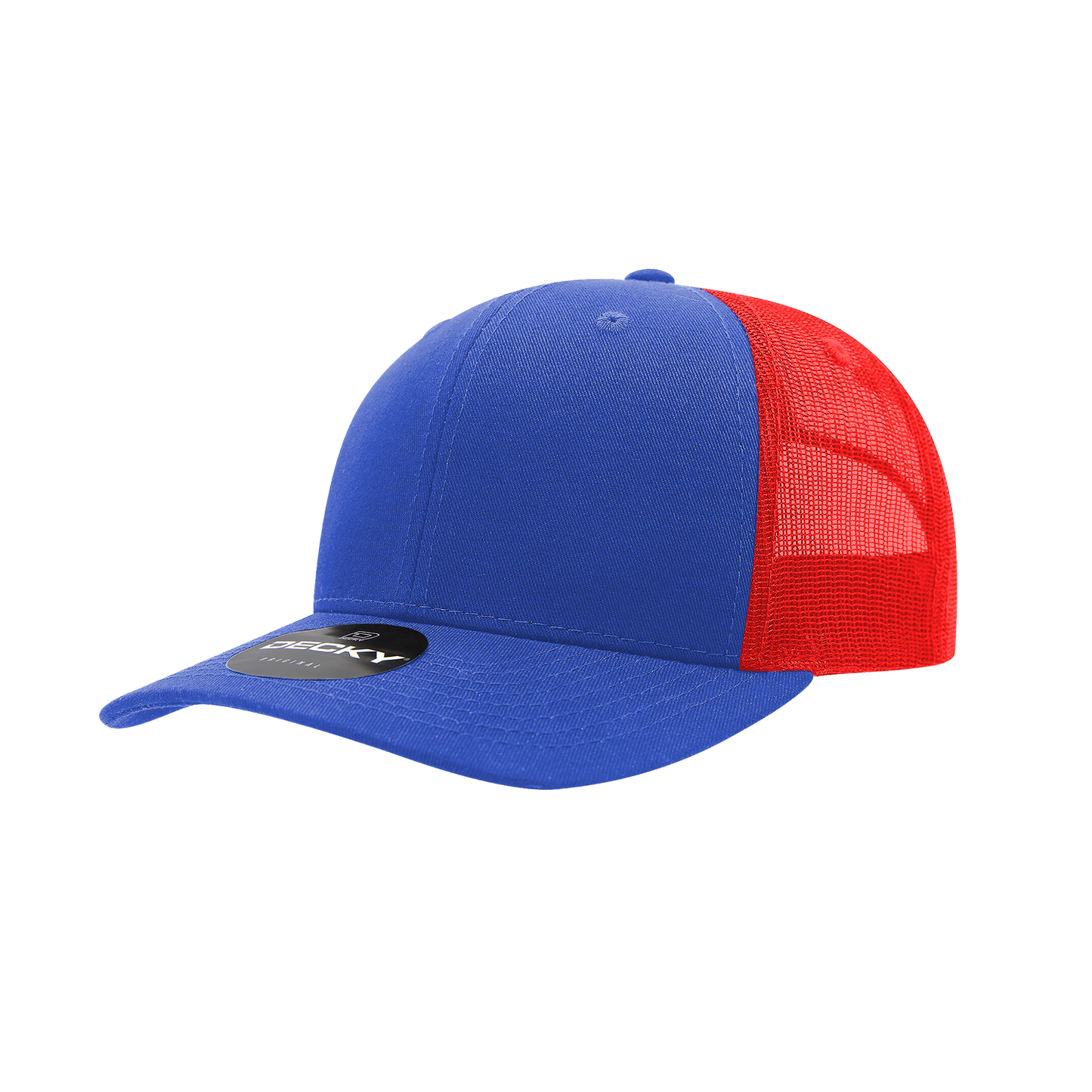 6 Panel Mid Profile Structured Cotton Blend Trucker