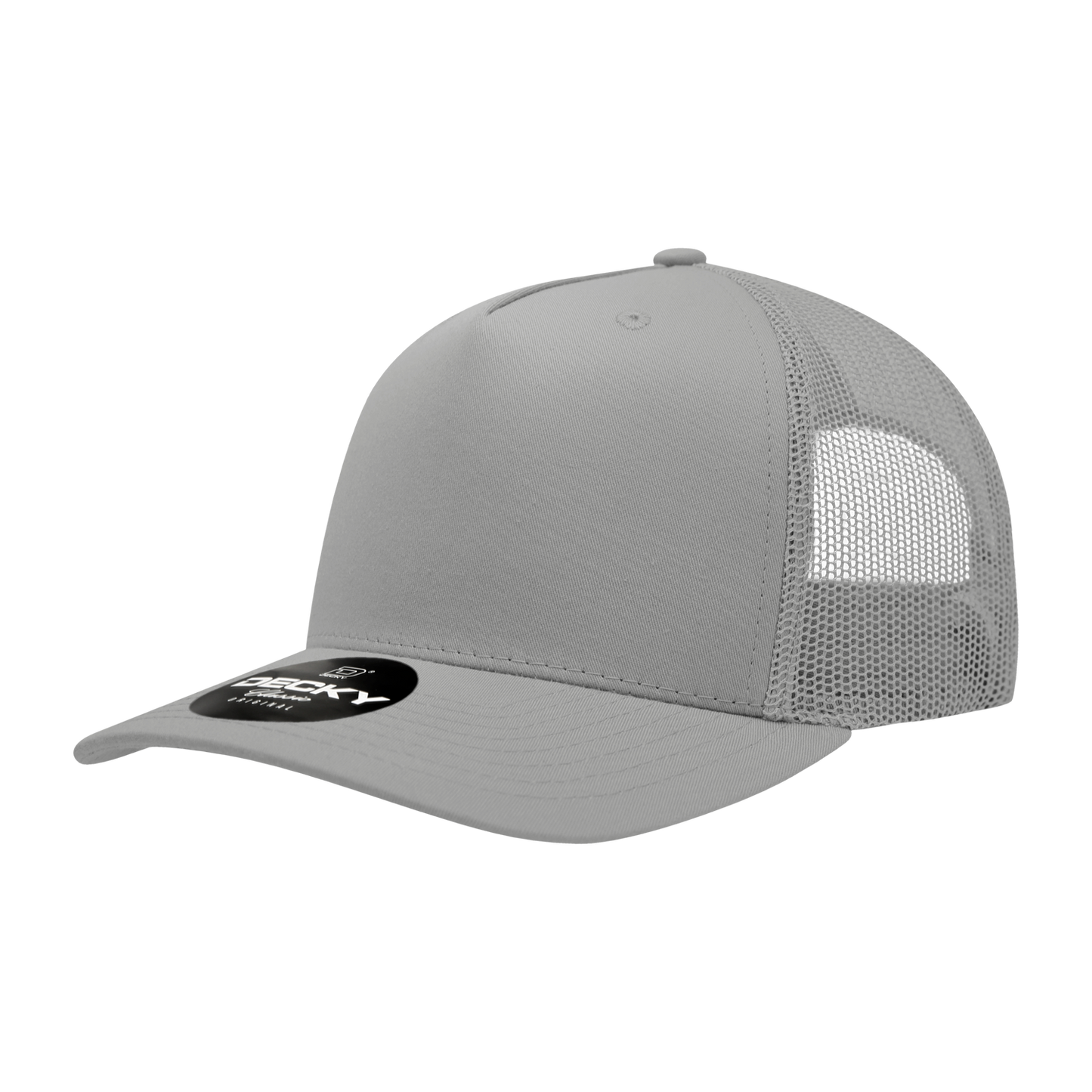 5 Panel Mid Profile Structured Cotton Blend Trucker