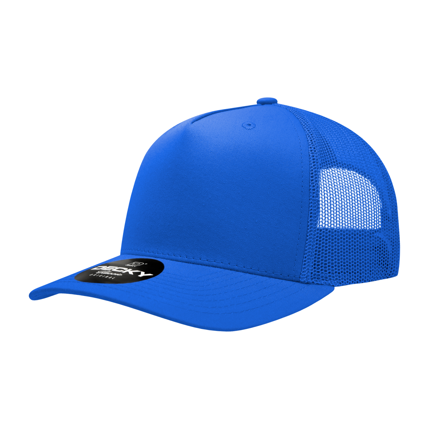 5 Panel Mid Profile Structured Cotton Blend Trucker