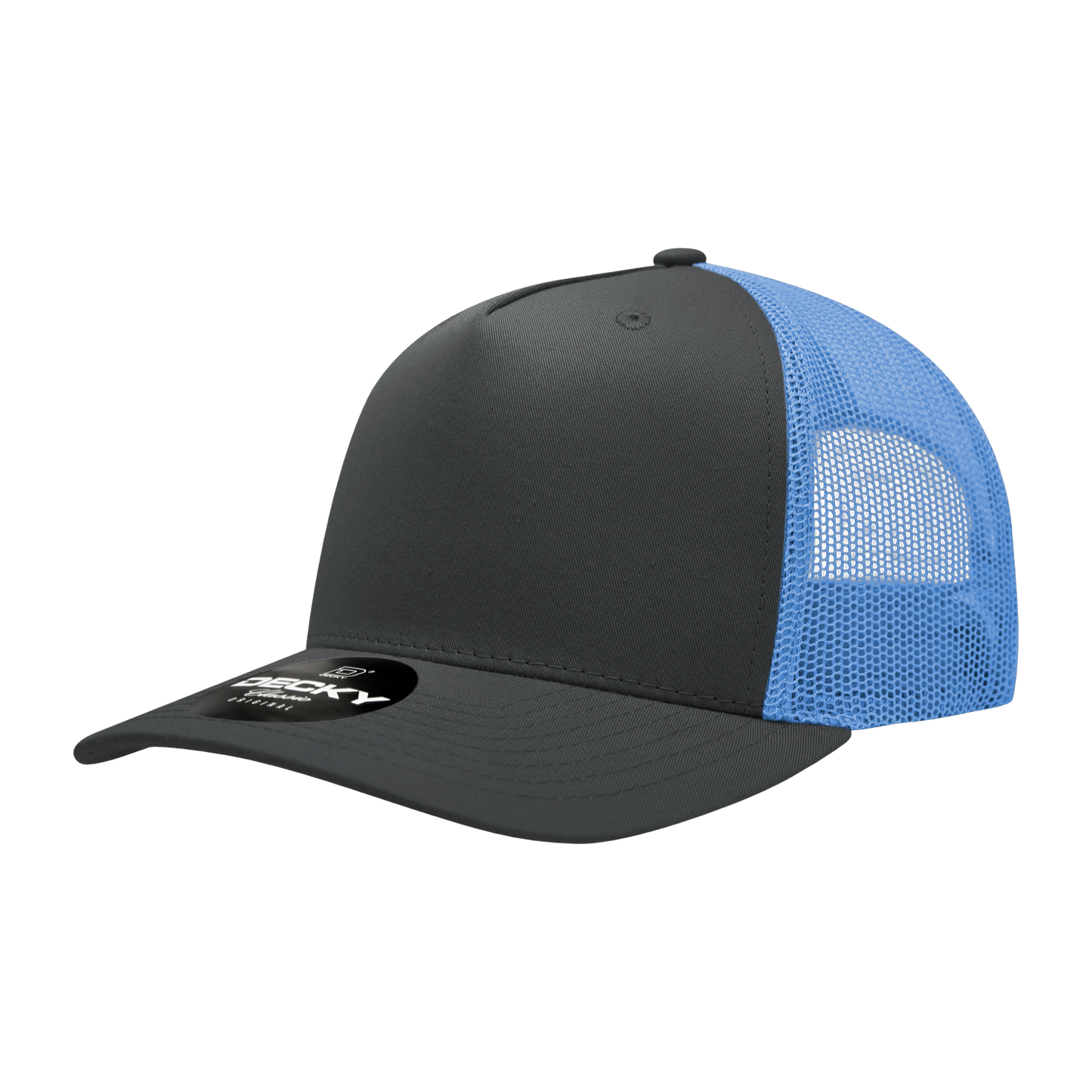 5 Panel Mid Profile Structured Cotton Blend Trucker