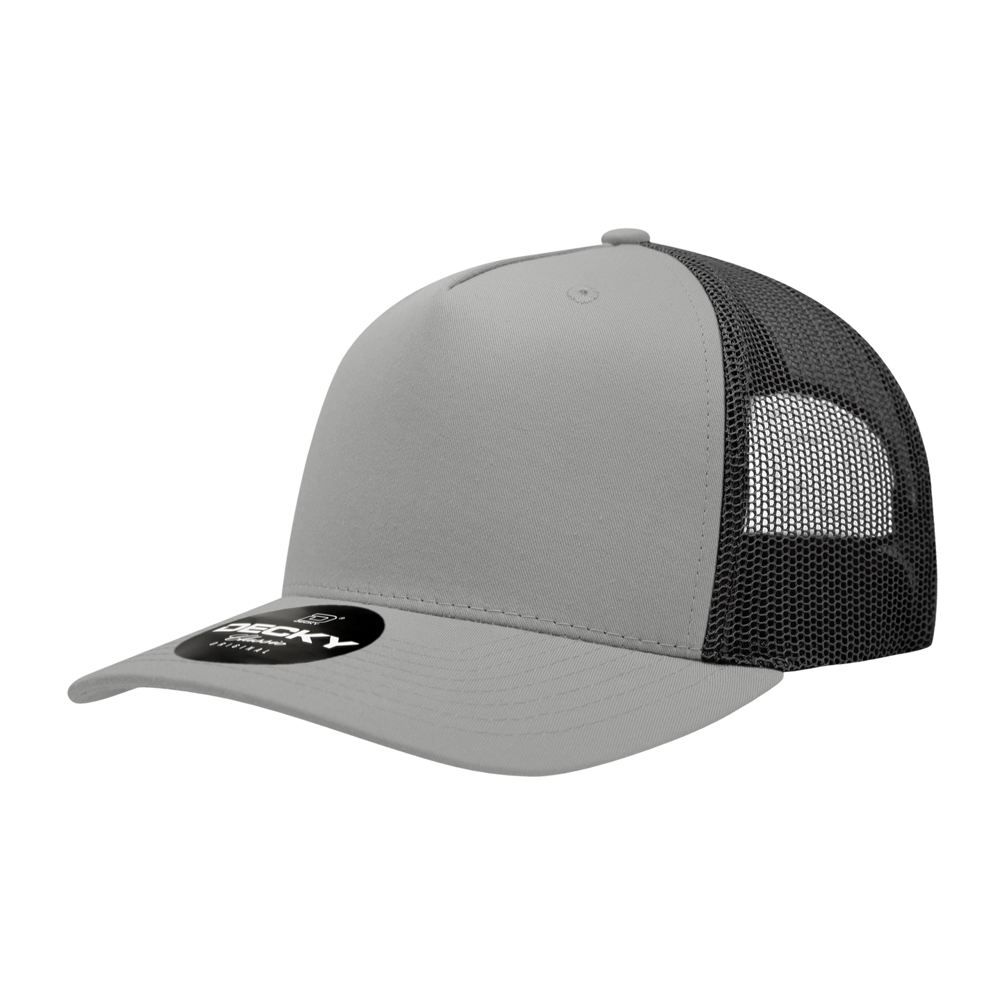 5 Panel Mid Profile Structured Cotton Blend Trucker