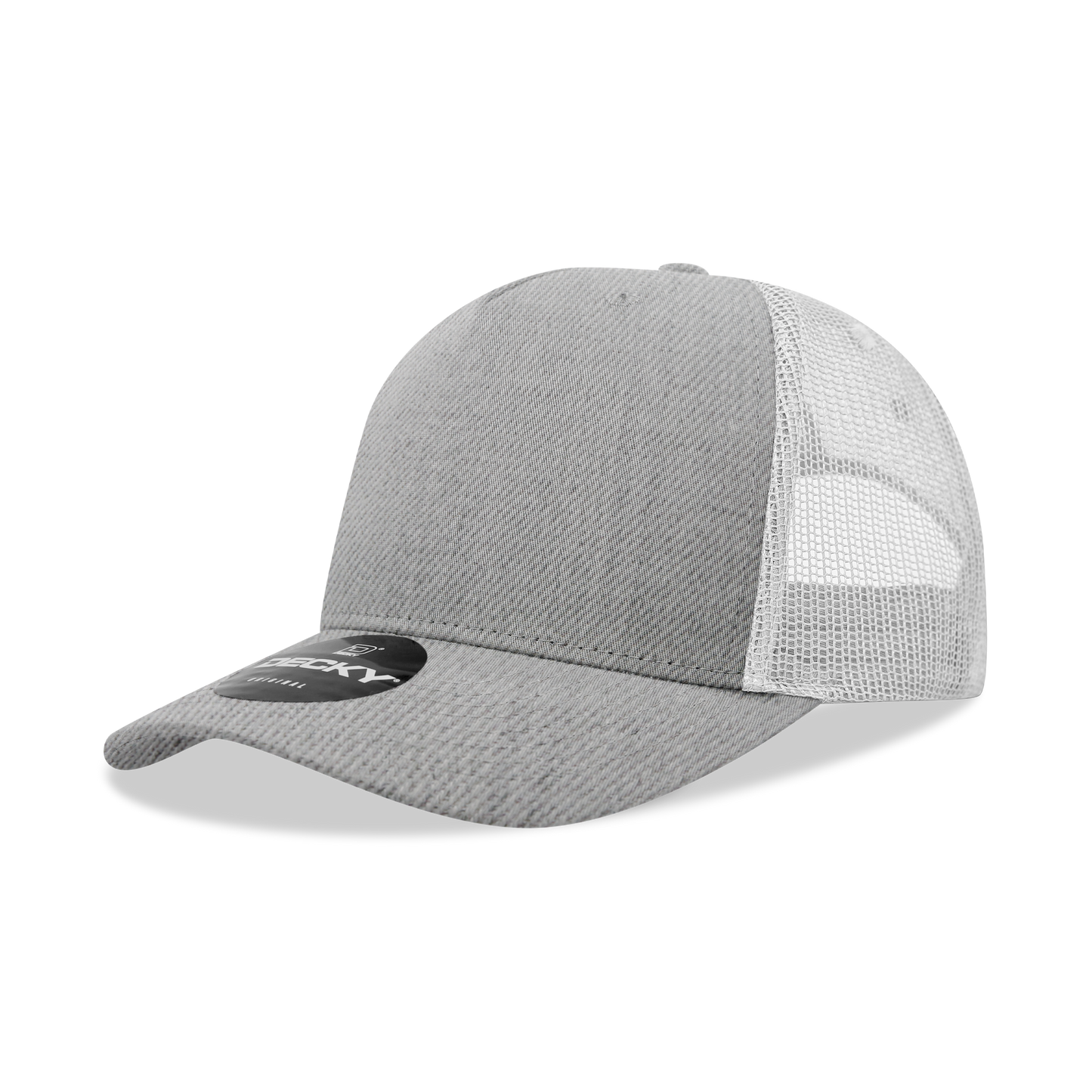 5 Panel Mid Profile Structured Cotton Blend Trucker
