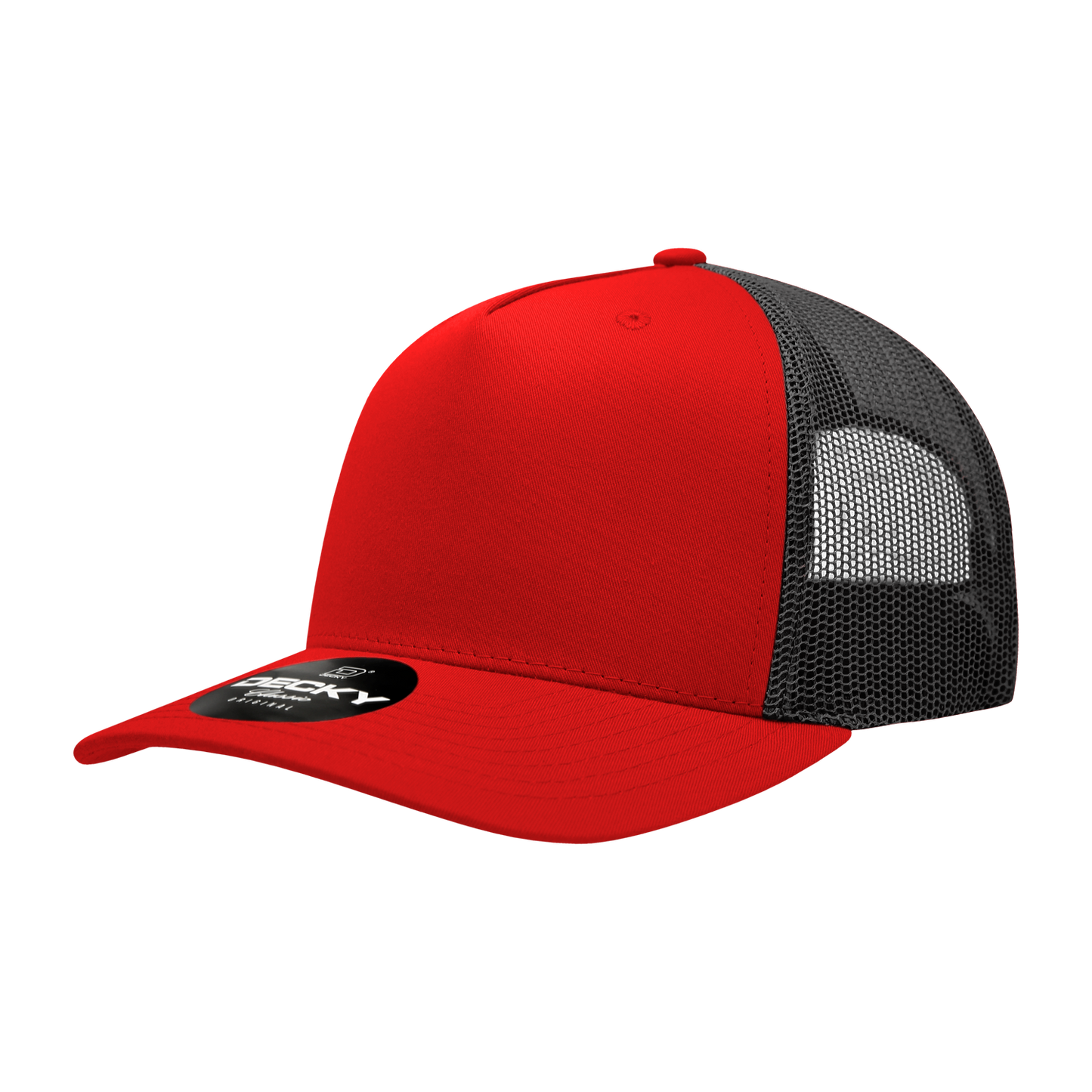 5 Panel Mid Profile Structured Cotton Blend Trucker