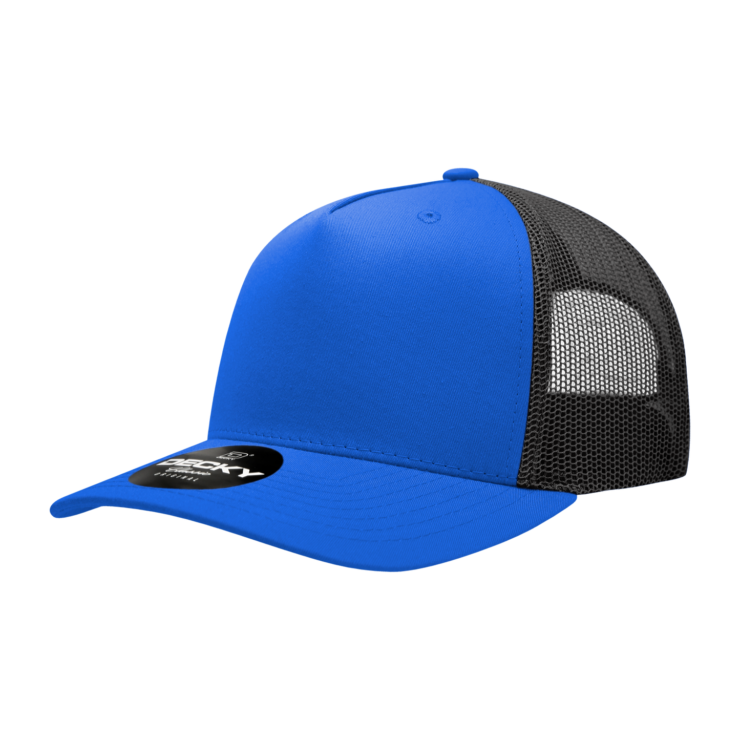 5 Panel Mid Profile Structured Cotton Blend Trucker