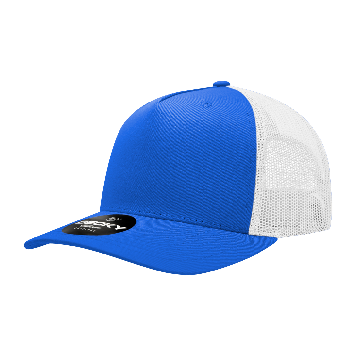 5 Panel Mid Profile Structured Cotton Blend Trucker