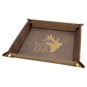 6"x6" Leatherette Catch Tray