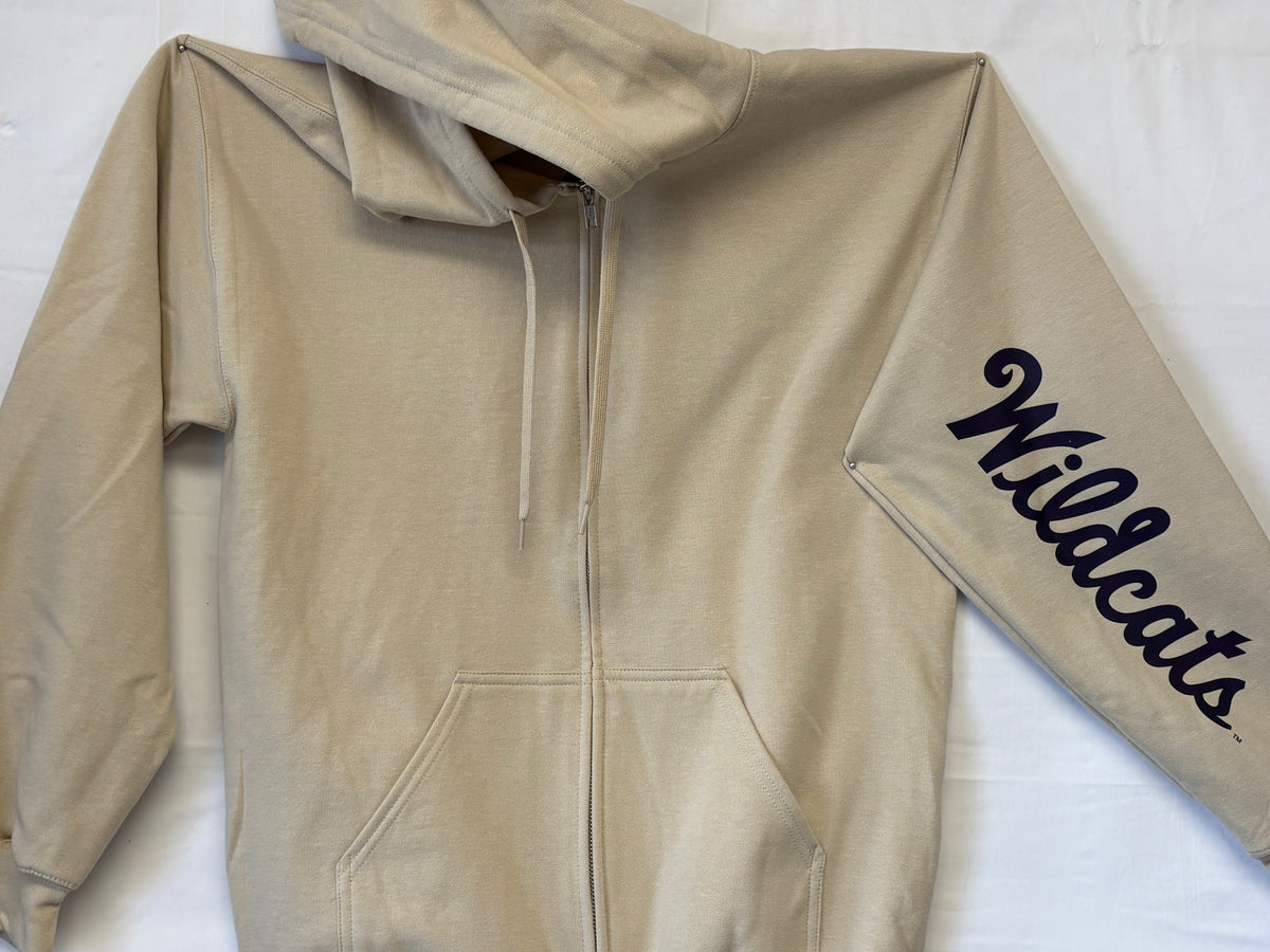 K State "Cats"  Full zip hoodie