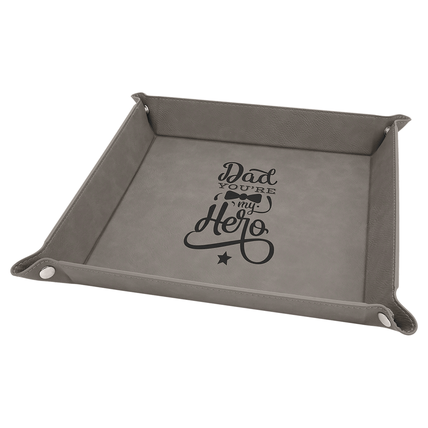 6"x6" Leatherette Catch Tray