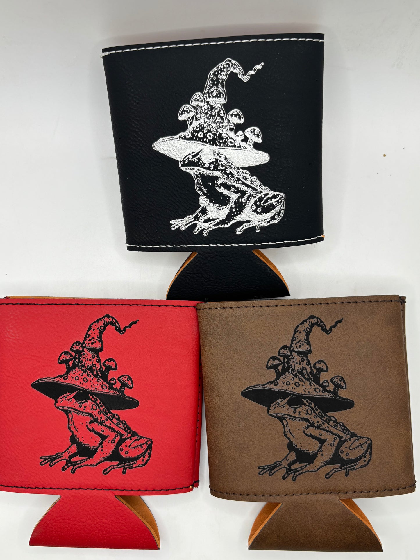 Frog/ Mushroom Coozie's