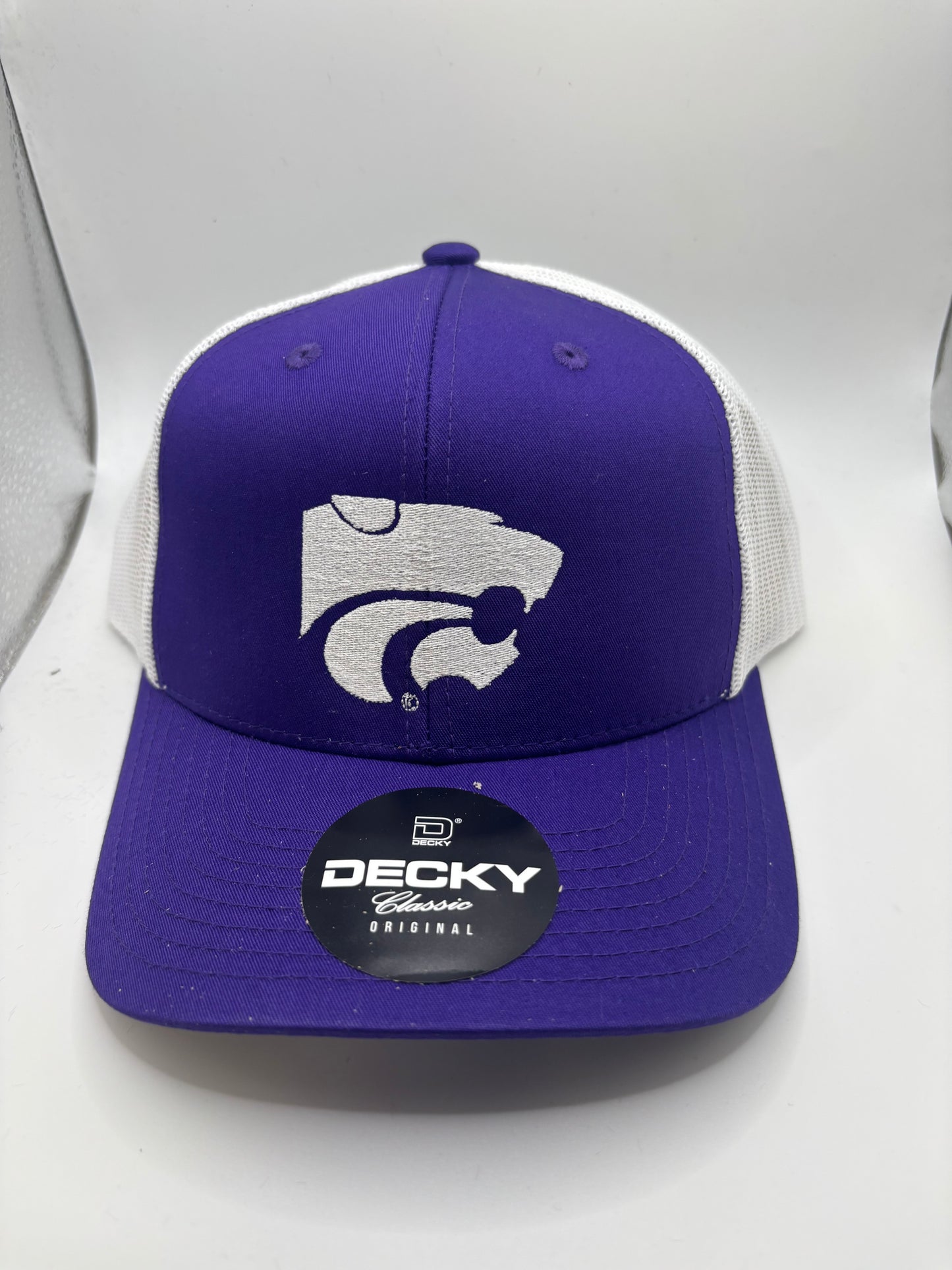 K-State Power Cat Embroidered 6 Panel Hat - Official Affinity Licensed Product - K-State