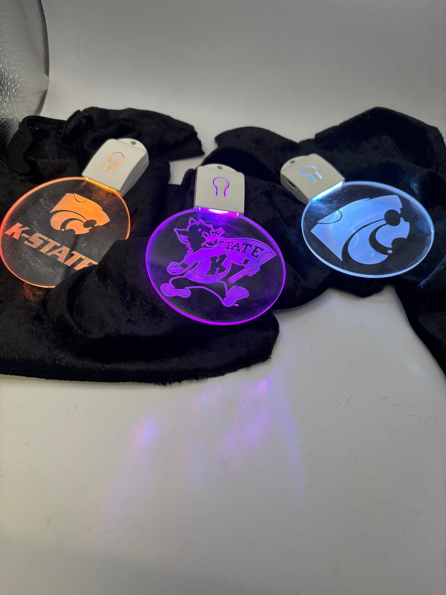 K- State Acrylic LED Light up Ornament - Officially Licensed