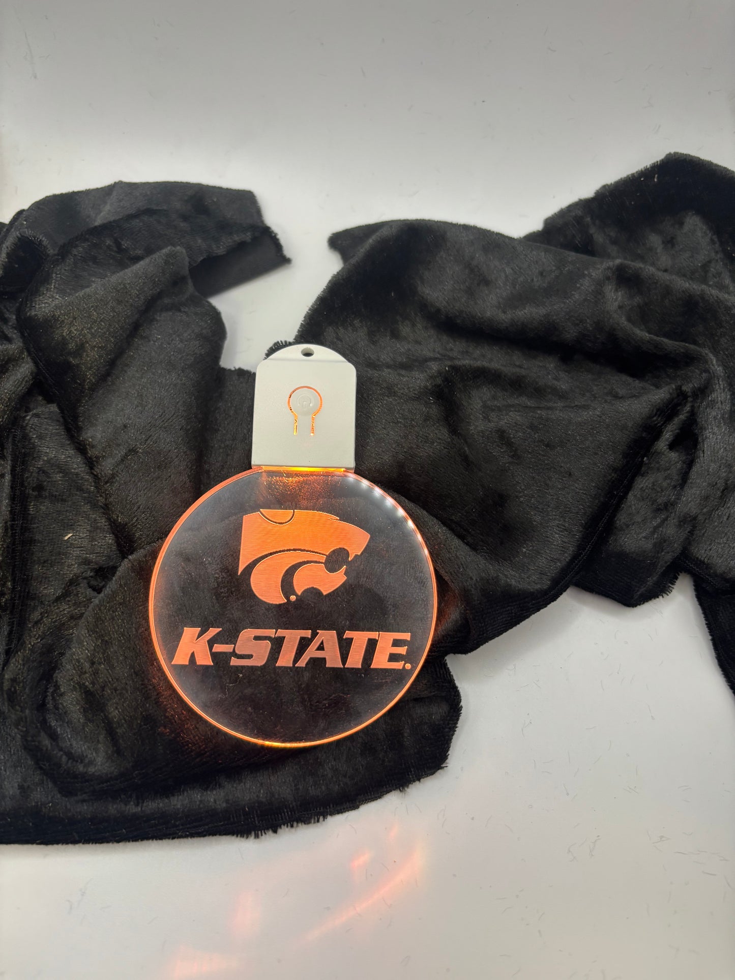 K- State Acrylic LED Light up Ornament - Officially Licensed