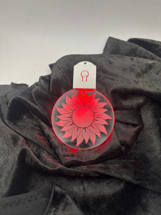 Kansas Themed Acrylic LED Ornament