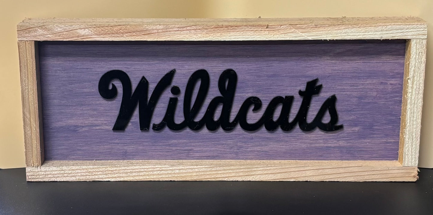 K-State Wildcats Shadow Box – 16.5" x 6.75" x 1.75"