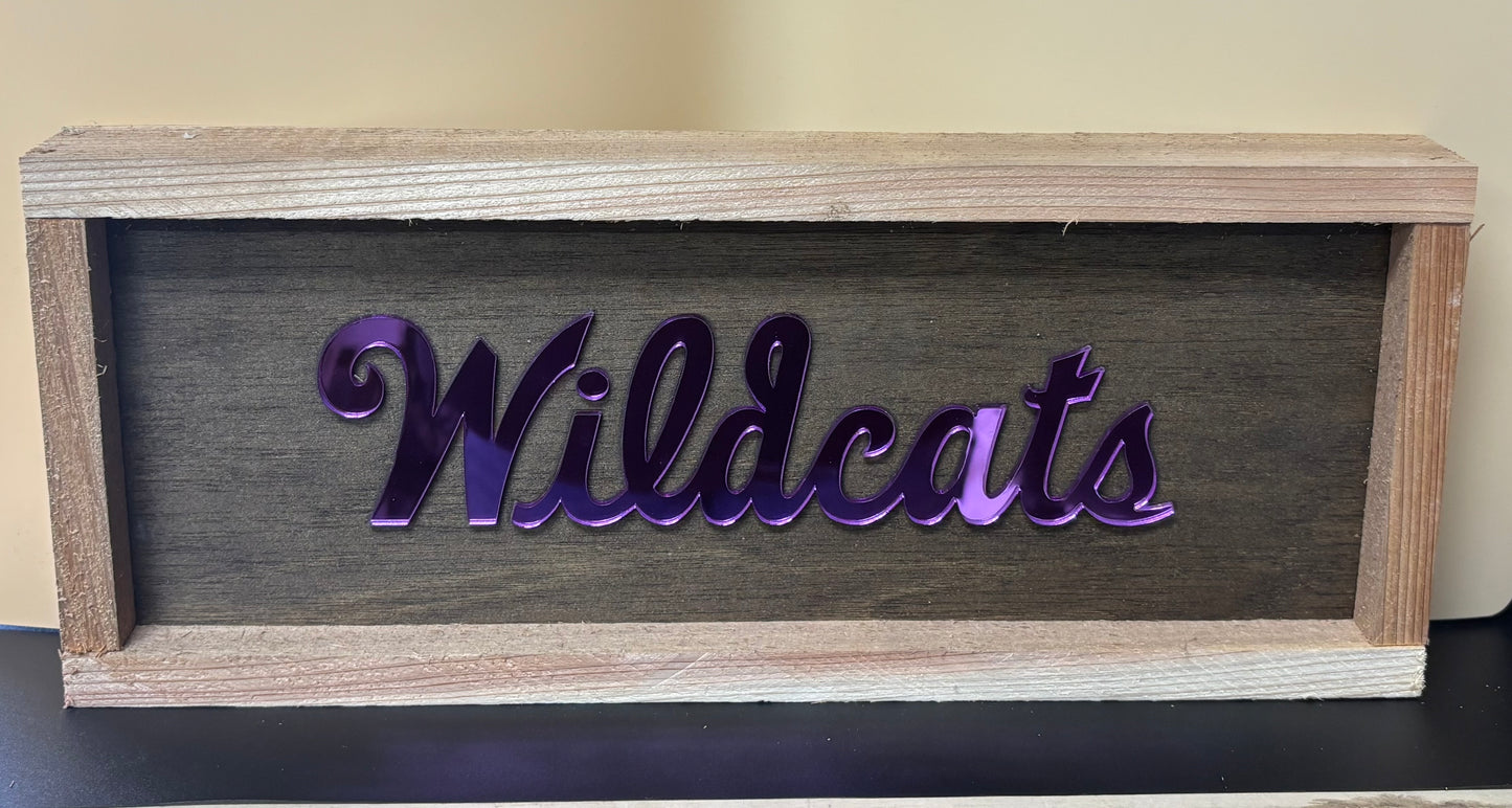 K-State Wildcats Shadow Box – 16.5" x 6.75" x 1.75"