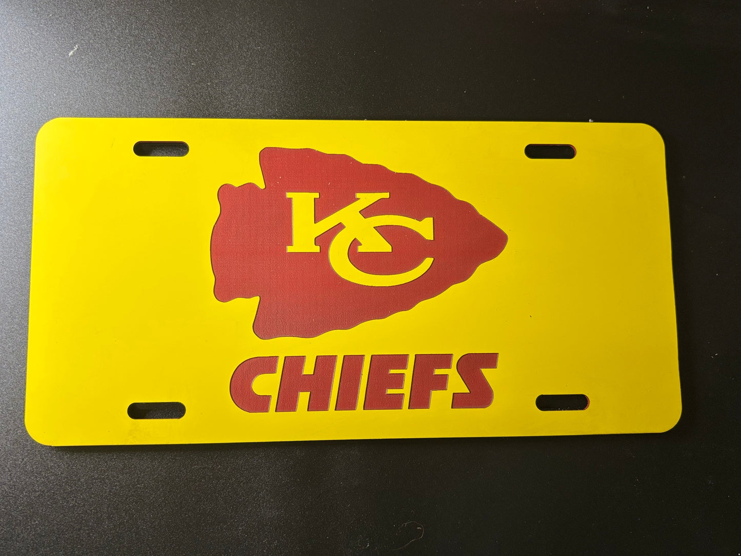 Chiefs Acrylic License Plate