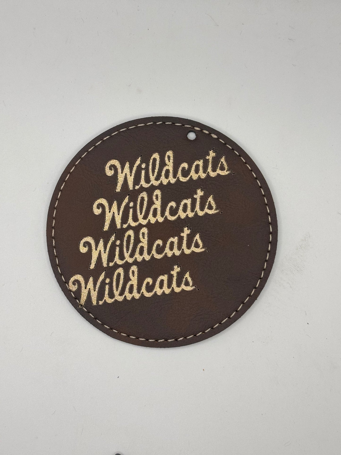 K-State Leather Ornament