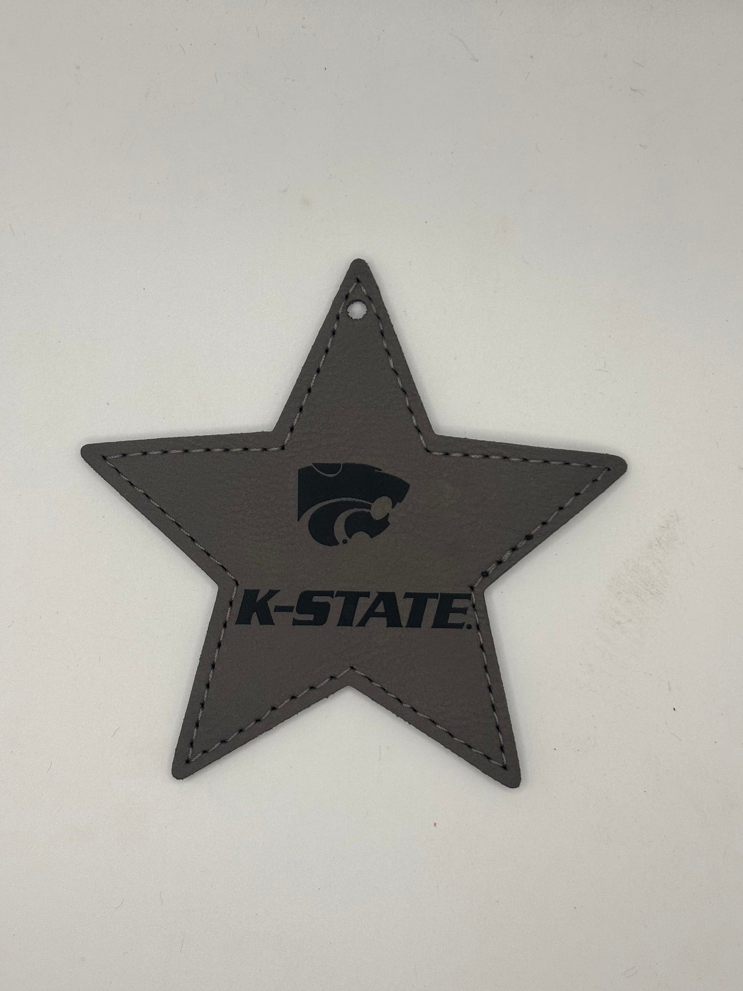 K-State Leather Ornament