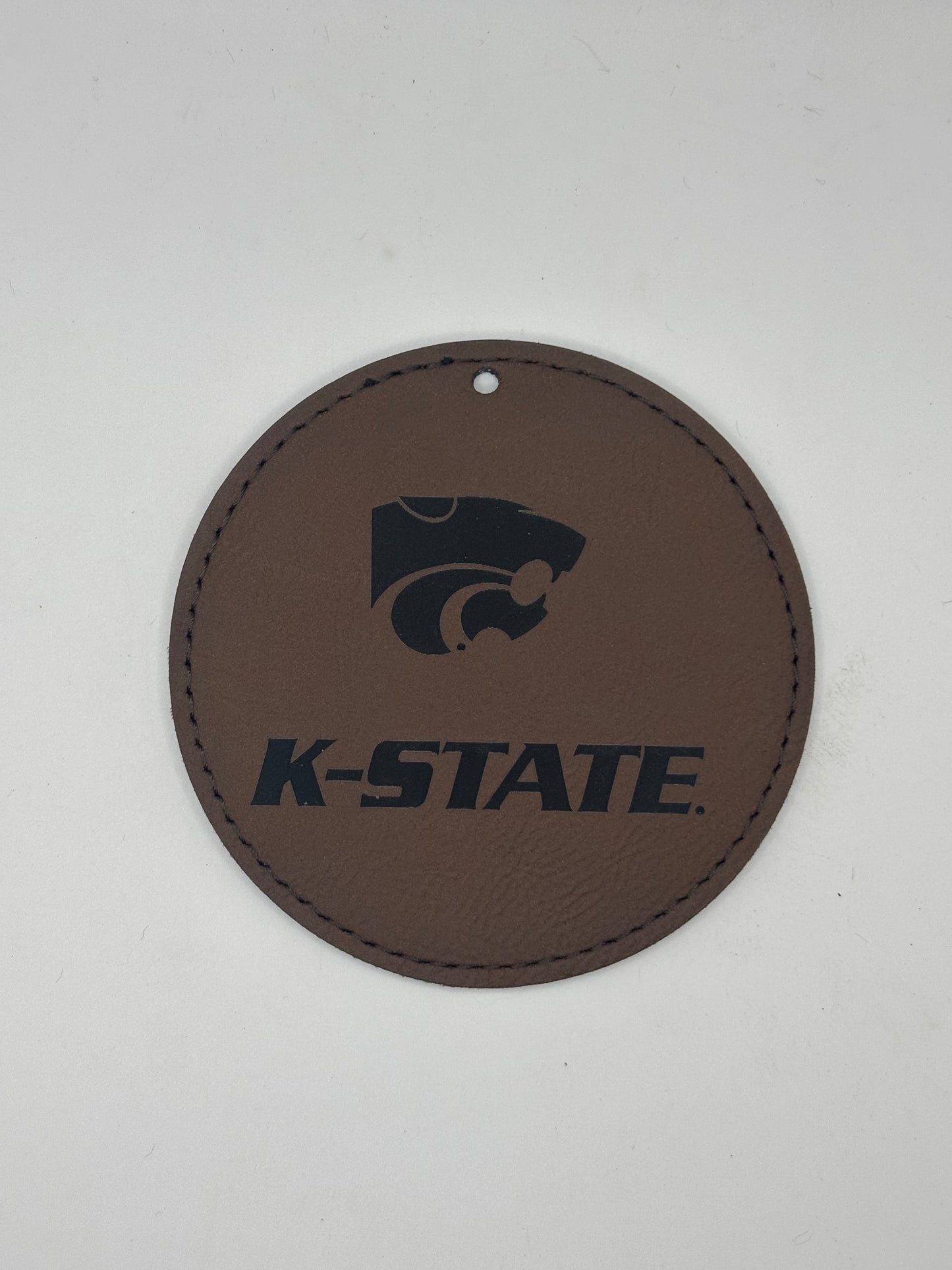 K-State Leather Ornament