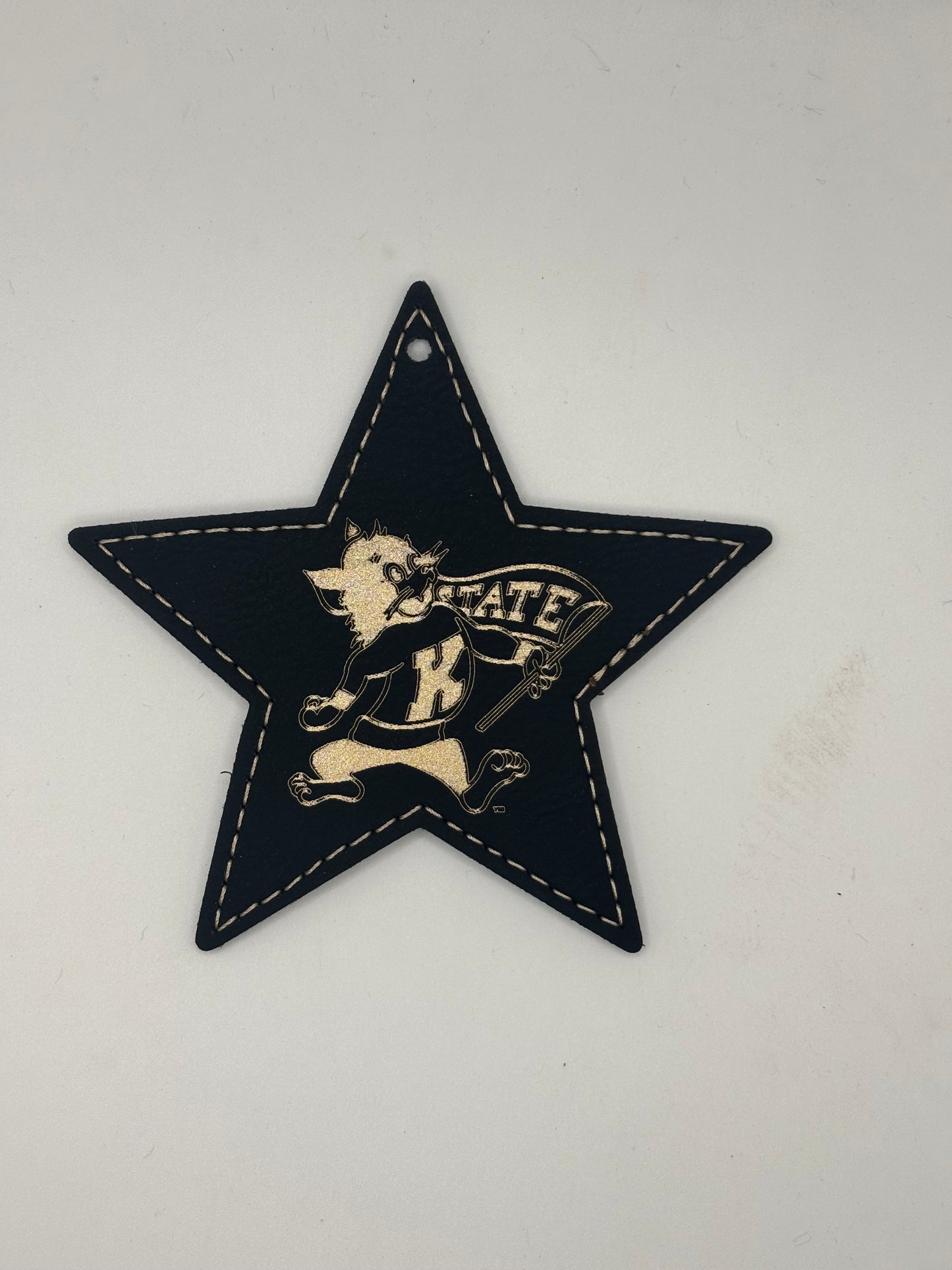 K-State Leather Ornament