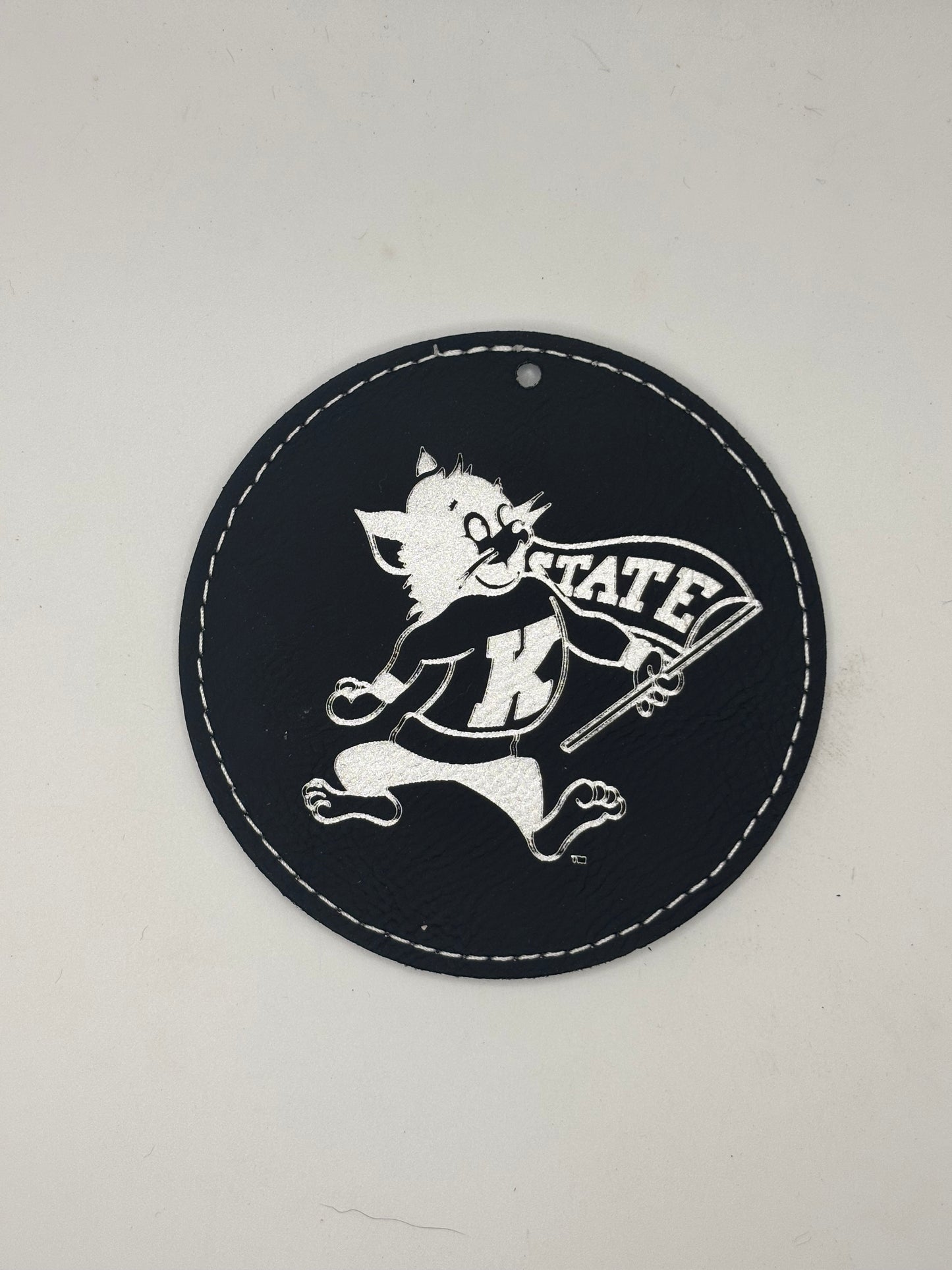 K-State Leather Ornament
