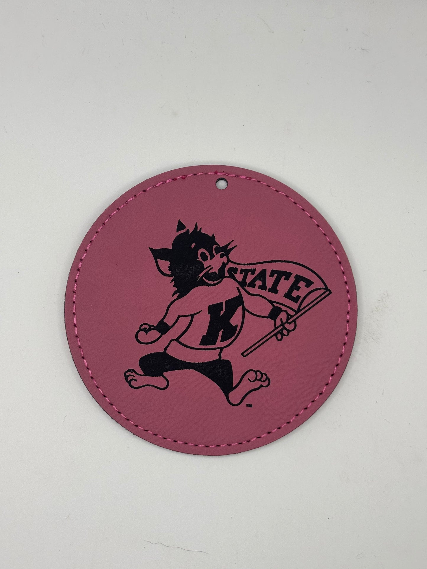 K-State Leather Ornament