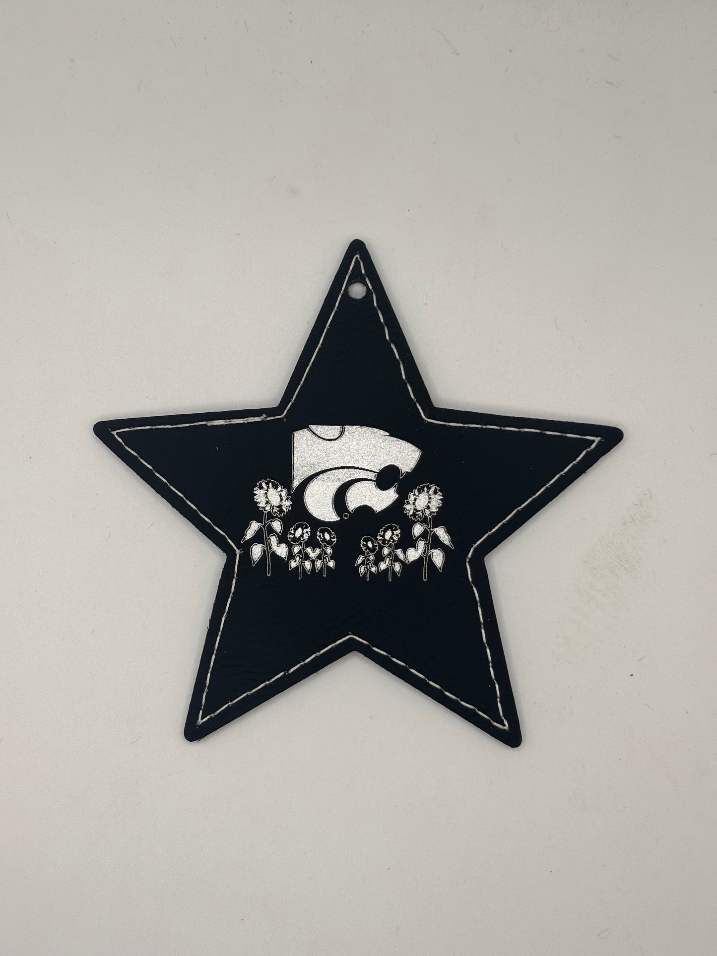 K-State Leather Ornament