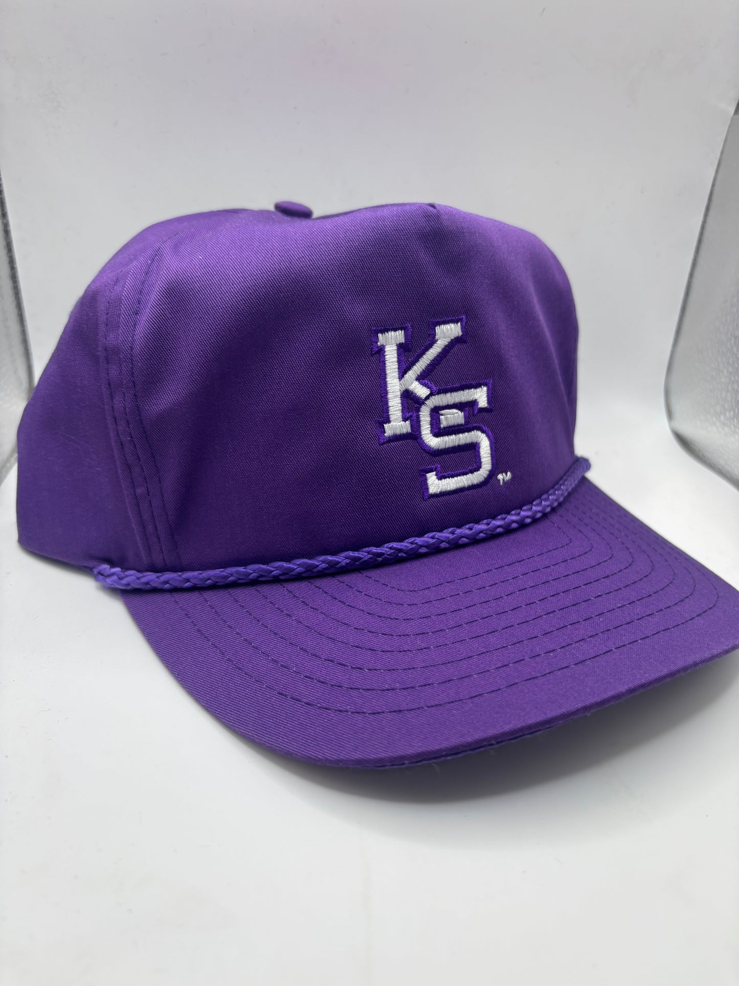 K-State Baseball Embroidered Throw Back Rope Hat - Official Affinity Licensed Product - K-State