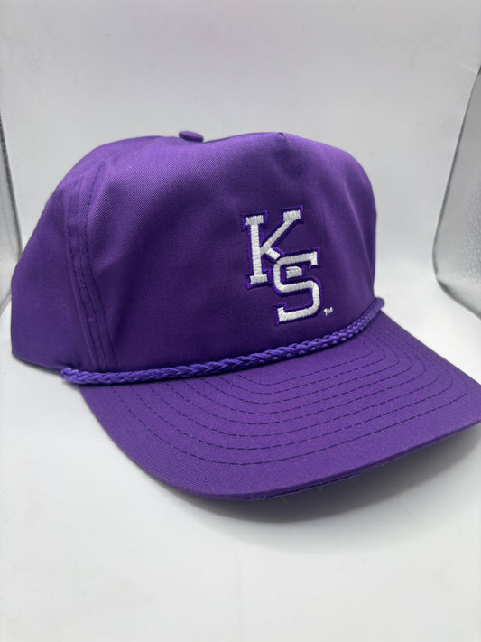 K-State Baseball Embroidered Throw Back Rope Hat - Official Affinity Licensed Product - K-State
