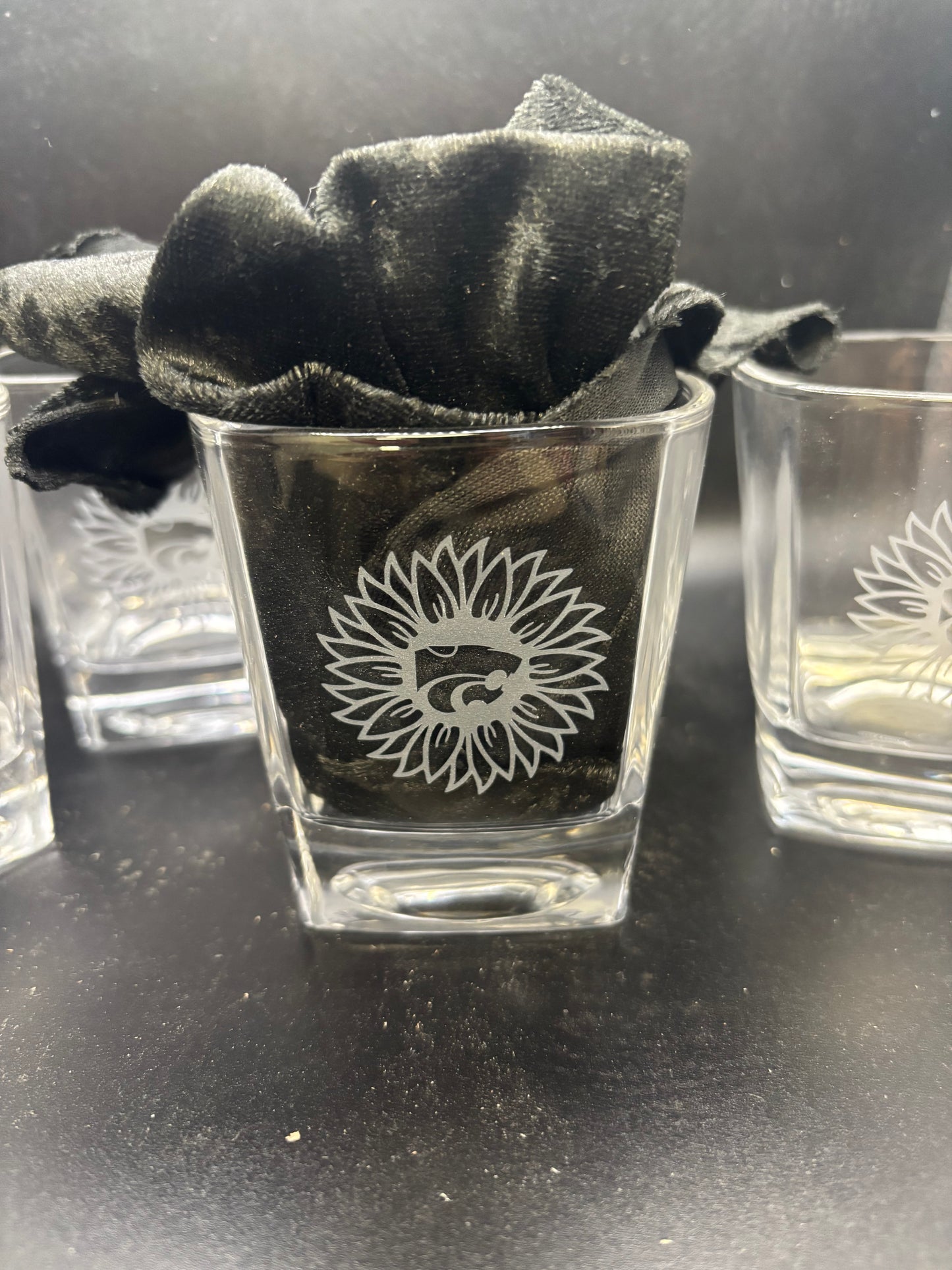 K-State Rocks glasses set of 4 (8 oz)