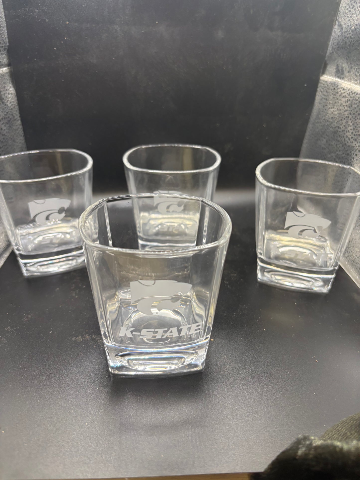 K-State Rocks glasses set of 4 (8 oz)