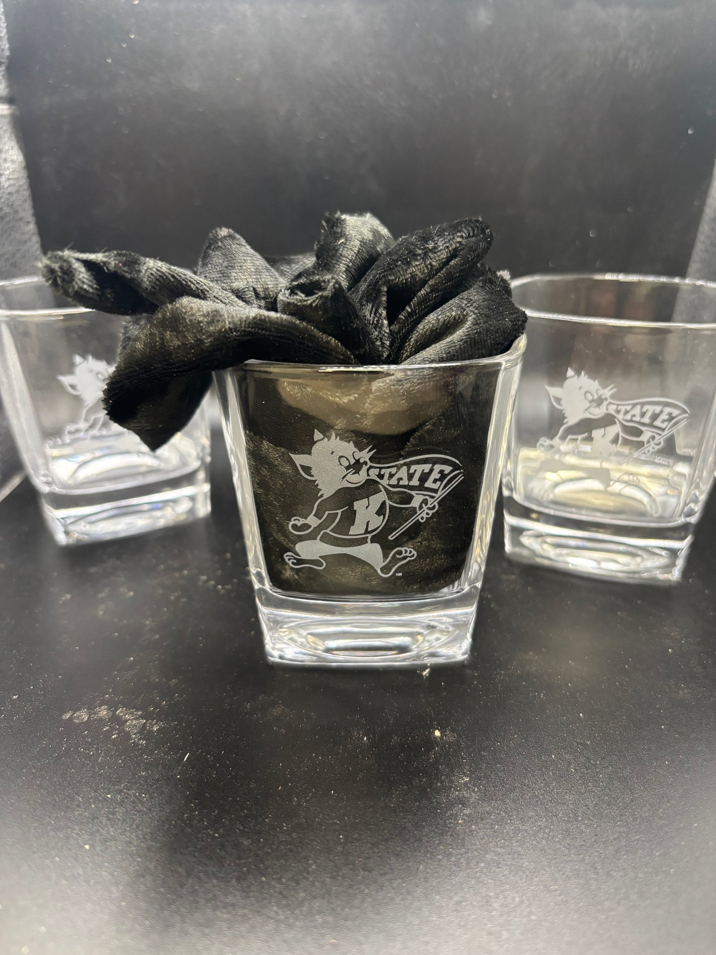 K-State Rocks glasses set of 4 (8 oz)