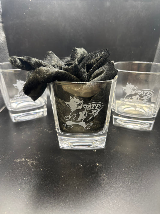K-State Rocks glasses set of 4 (8 oz)