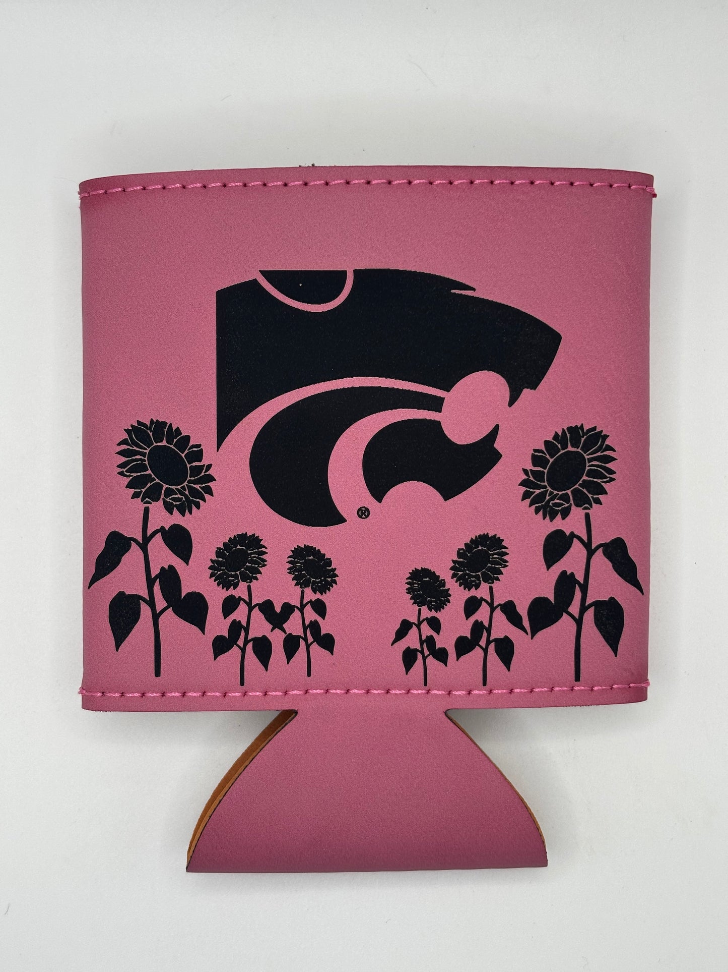 Power Cat Sunflower Field Laser Engraved Coozy - Official Affinity Licensed Product - K-State