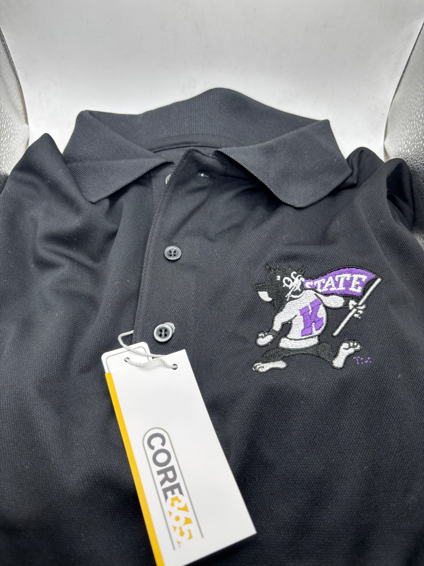 K-State Dry Fit Polos - Short Sleeve