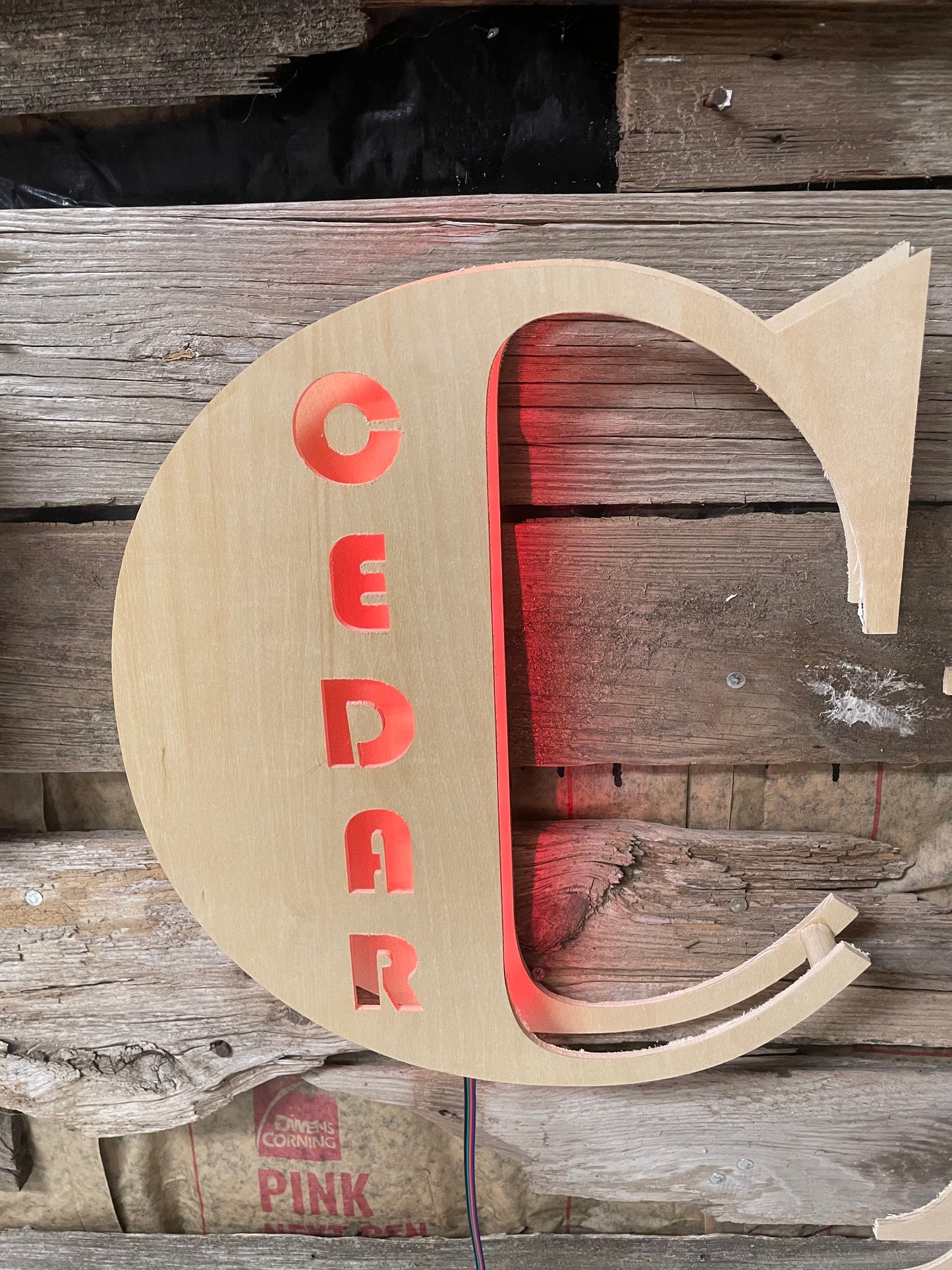 Wood Single Letter