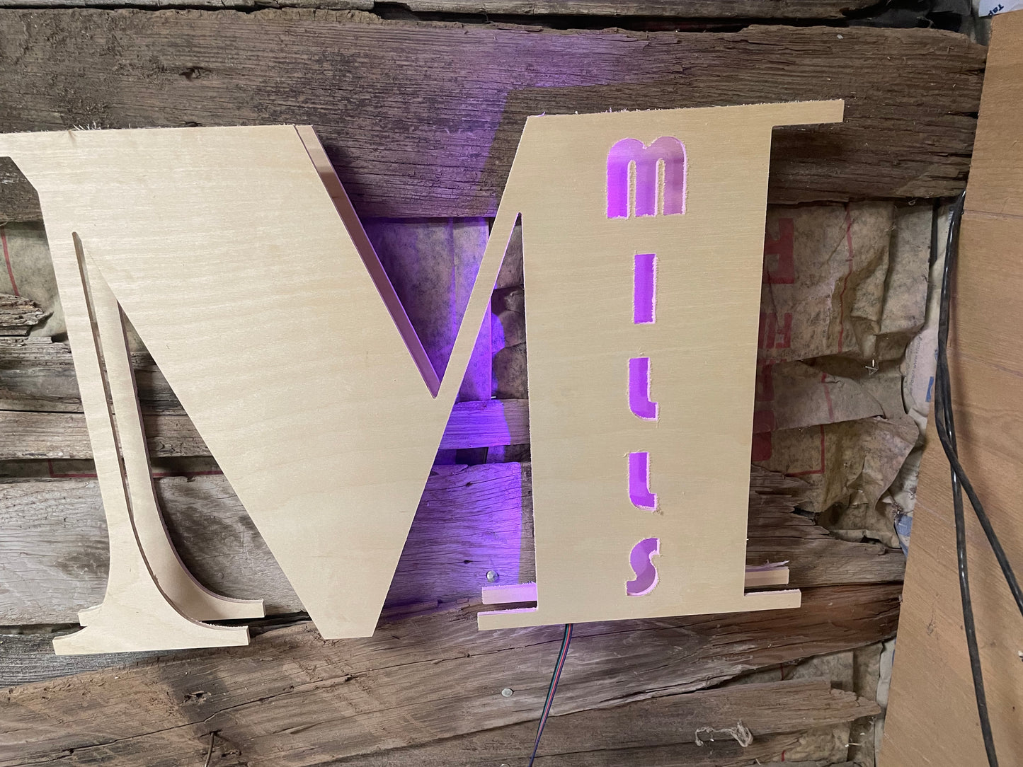 Wood Single Letter