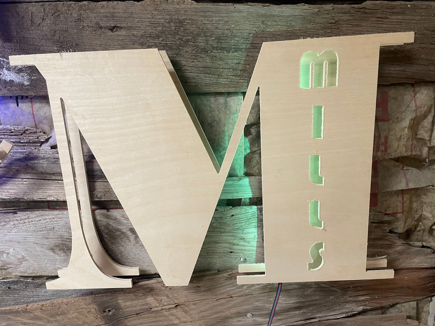 Wood Single Letter