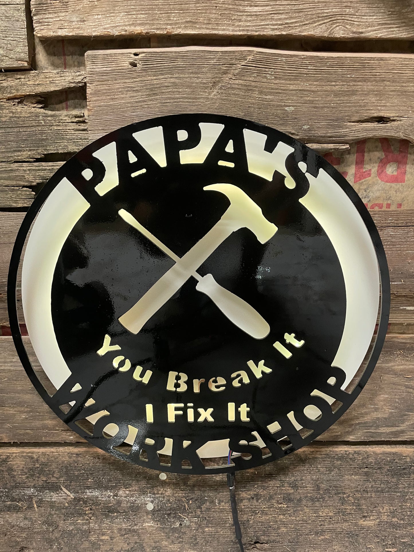 Metal Work Shop LED Sign