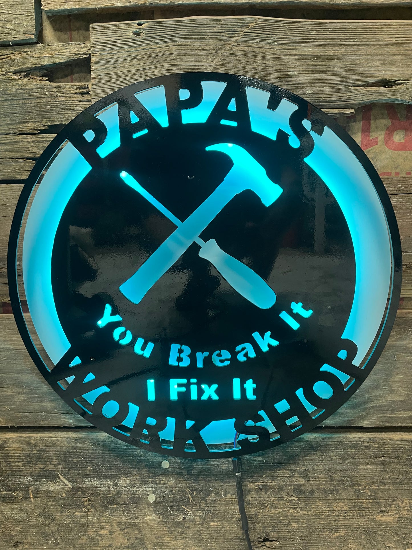 Metal Work Shop LED Sign