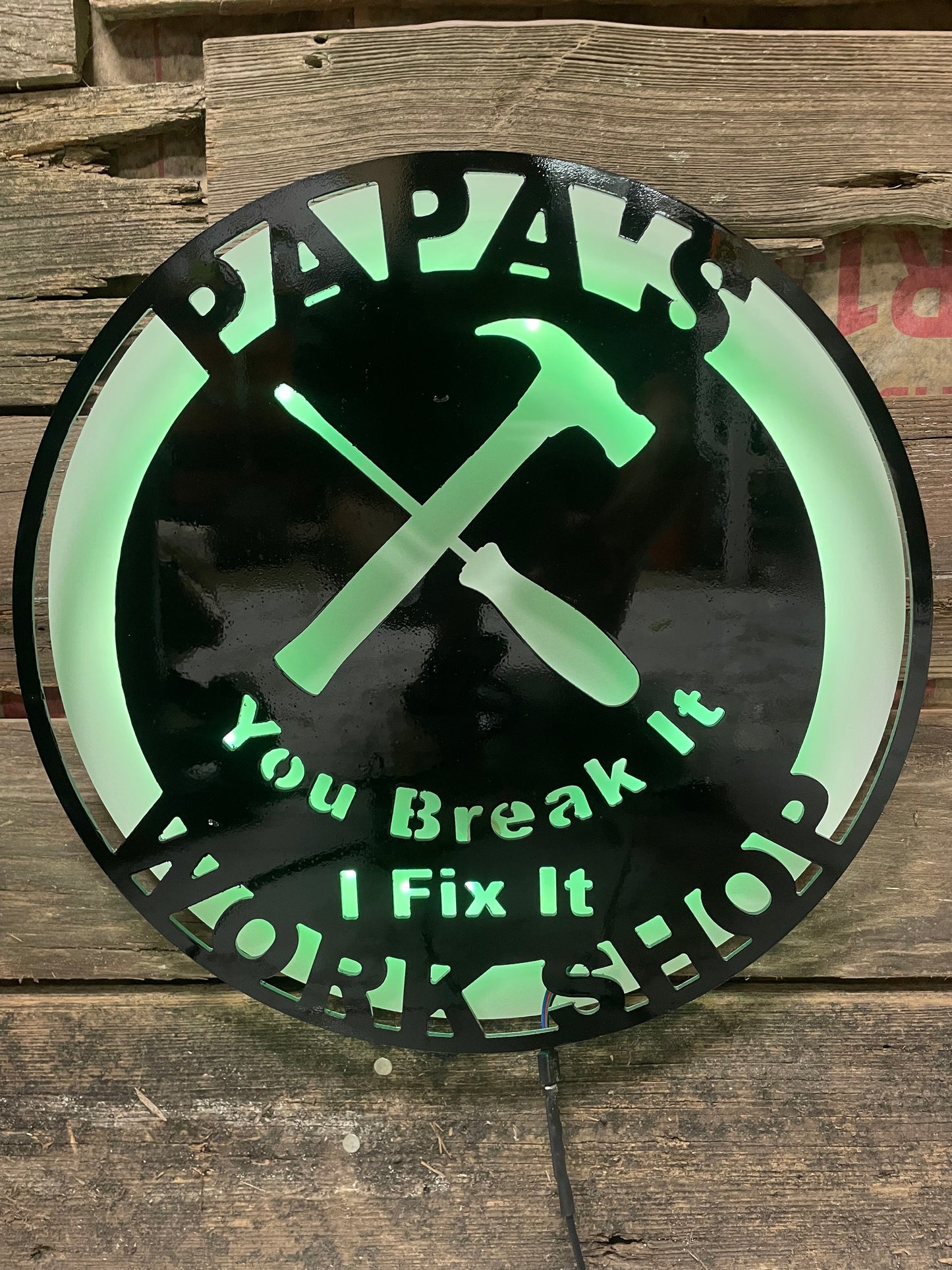 Metal Work Shop LED Sign