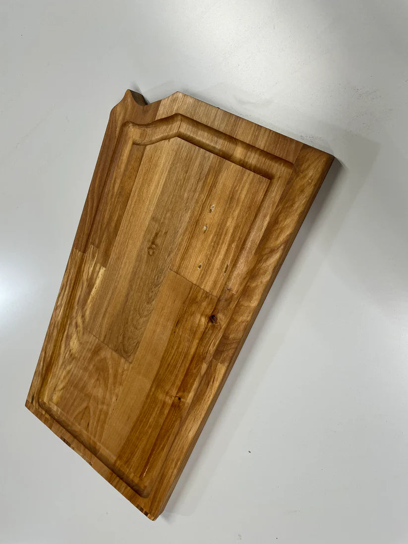 Customizable Kansas Shaped Oak Cutting Board