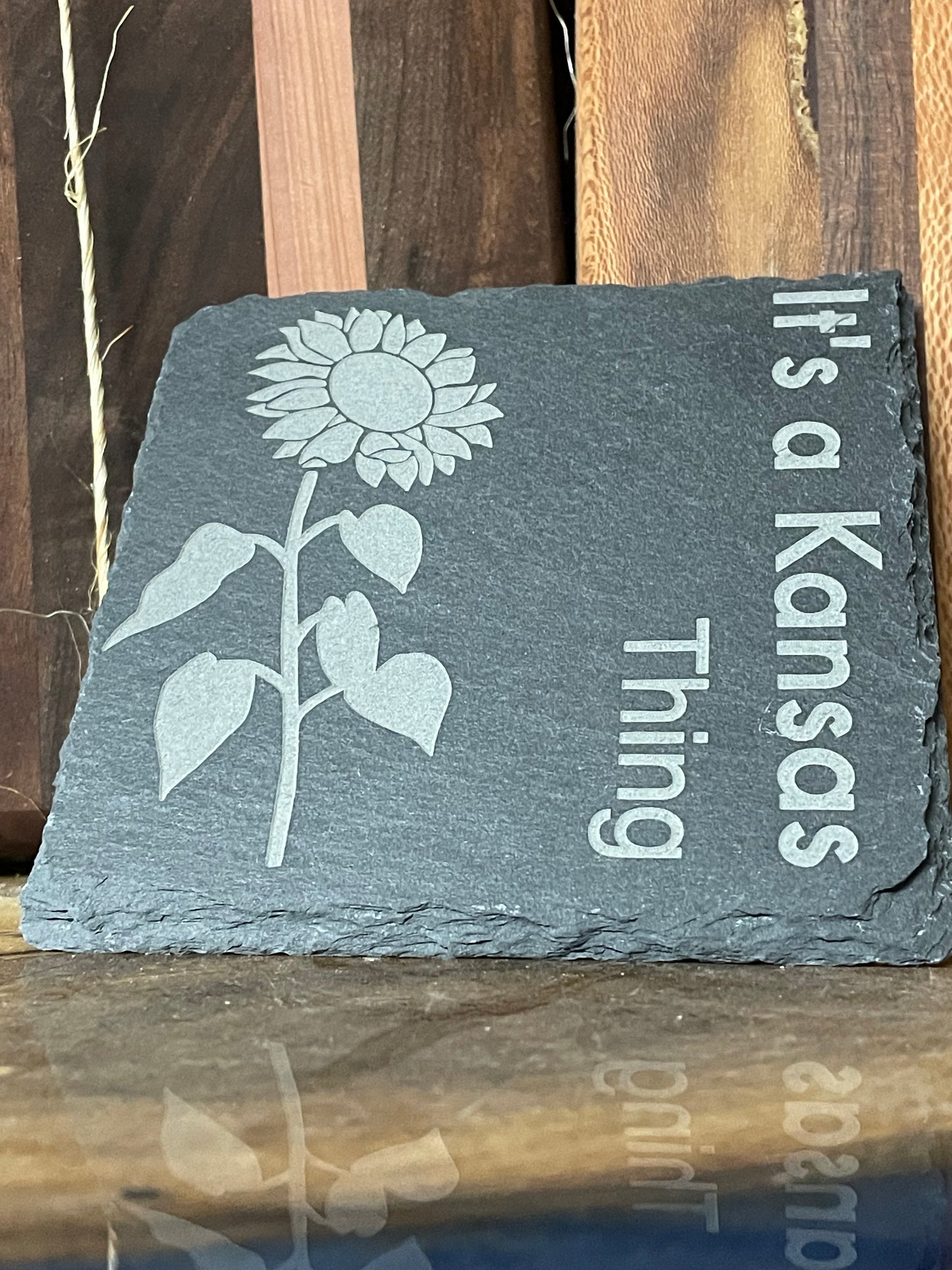 Sunflower "It's A Kansas Thing" Coasters (Set of 4)